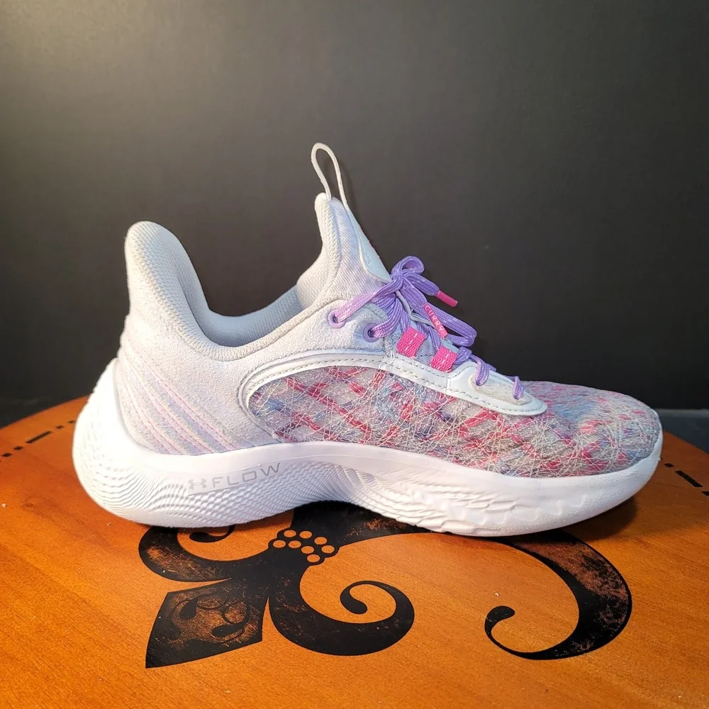 Under Armour Curry Flow 10 Splash Party Basketball Shoes‎ 3025731-401 Kids 7Y